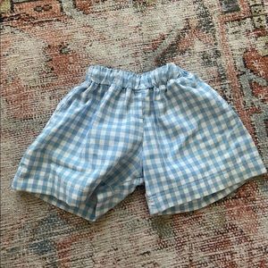 The Beaufort Bonnet Company Blue Gingham Swim trunks (12-18 mos)